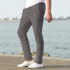 Harlow | Men's Linen Trousers with Elastic Waistband | Lightweight Comfort for Warm Weather