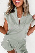Hazel Blues | Women's Outfit 2-Piece Set with Sleeveless Top & Drawstring Shorts for Effortless Summer Style