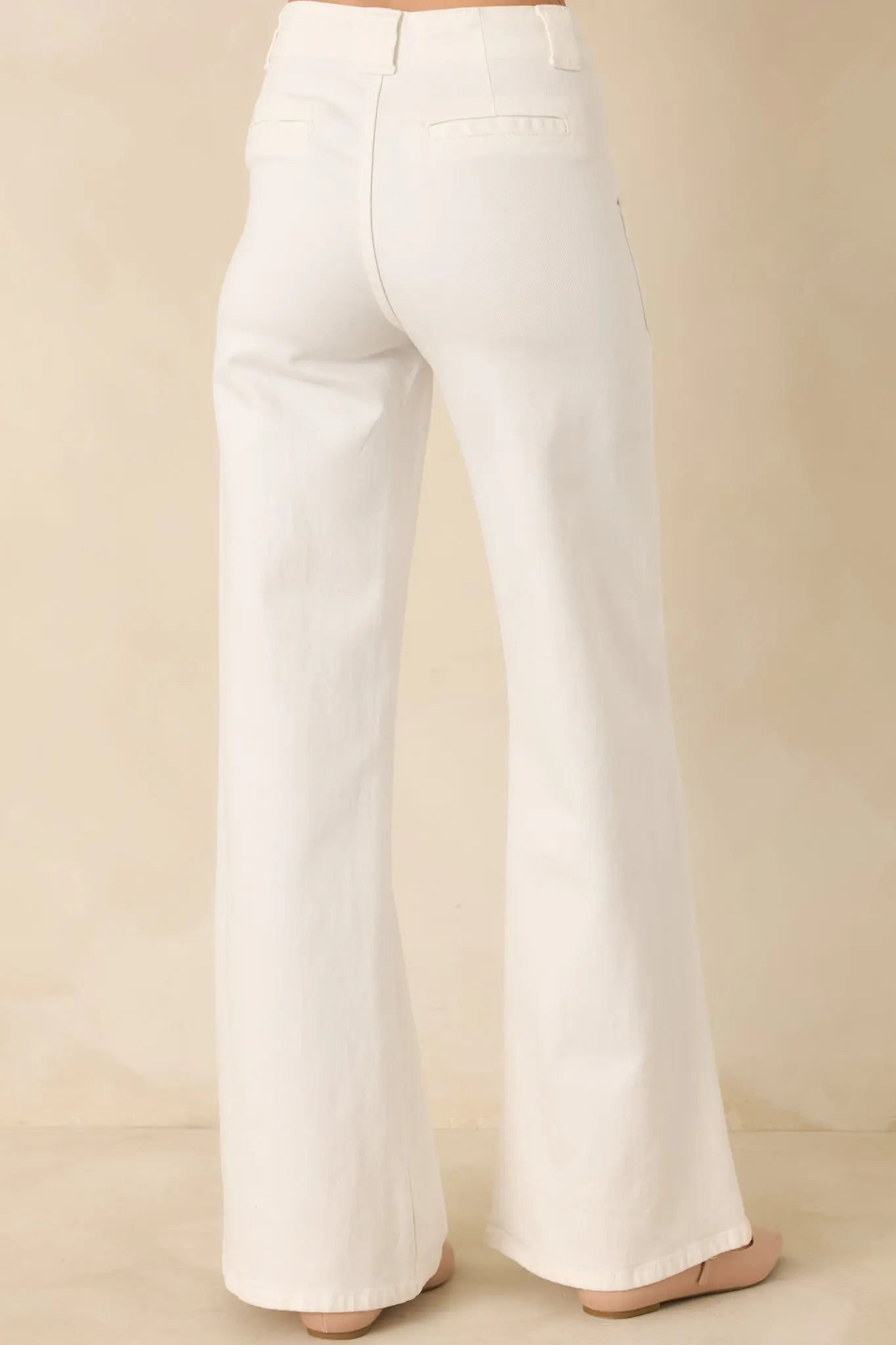 Women's Hazy Days White Wide Leg Jeans | 59% Cotton 4