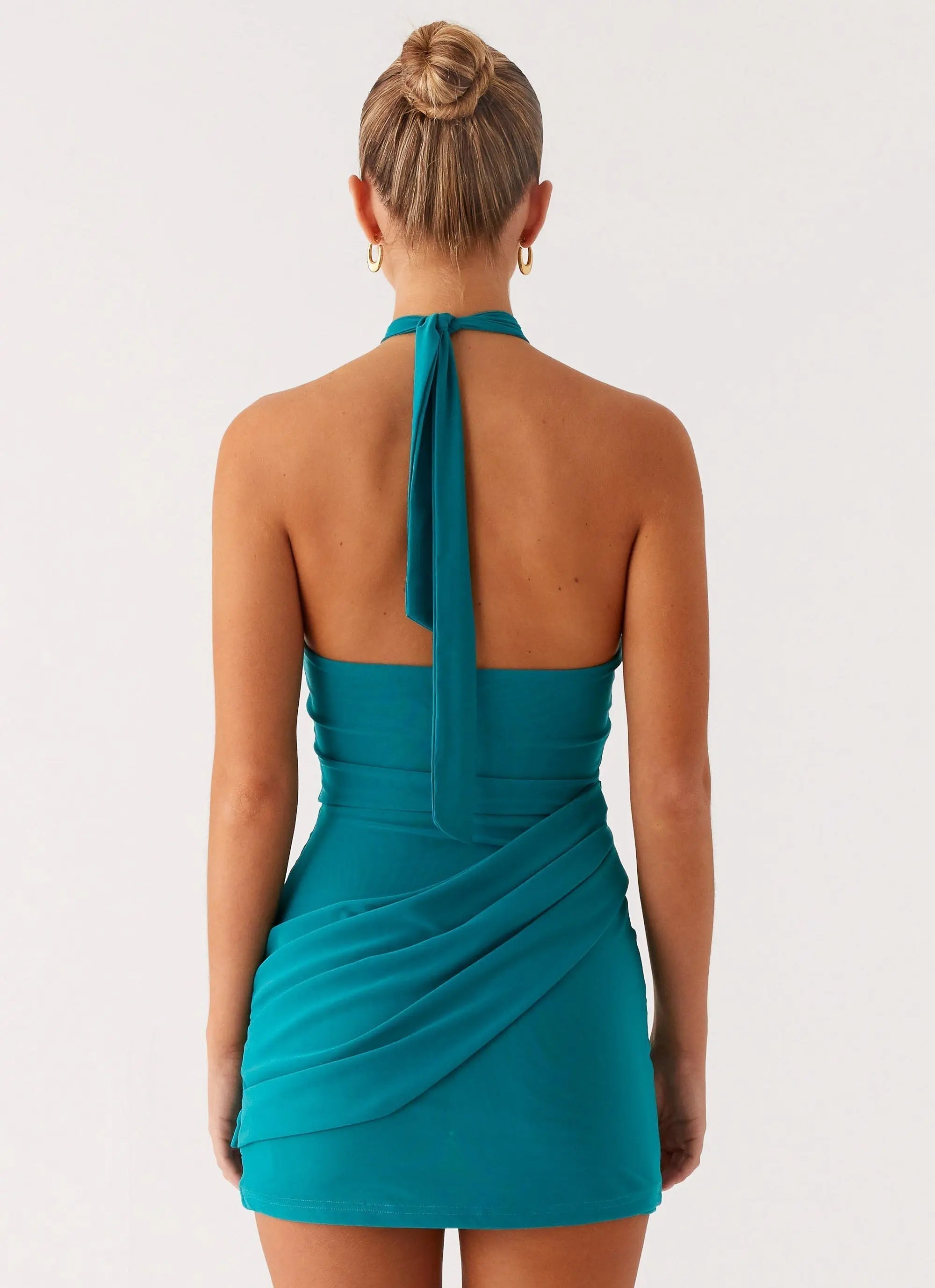 Women's Henrietta Collection | Mini Dress with Halter Neckline & Open Back | Stylish Evening Wear for Effortless Eleganc 1