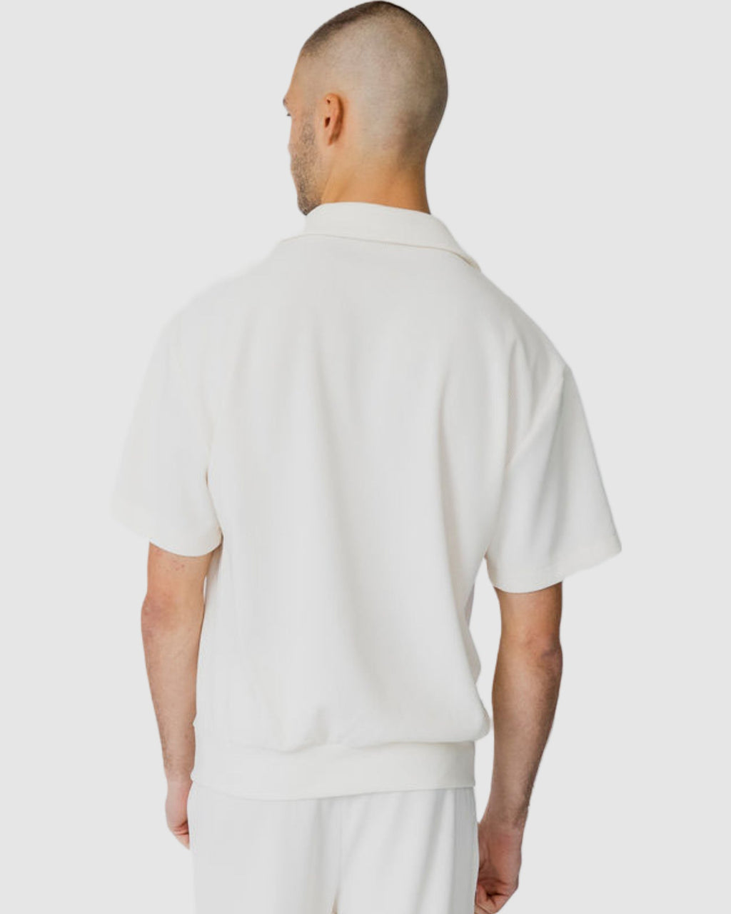 Henrik Collection | Men's Short Sleeve Button Up Shirt with Crossover Detail | Lightweight Casual Style for Effortless Comfort