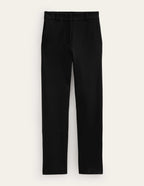Slim-Leg Ponte Pants — Ankle-Hem Trousers