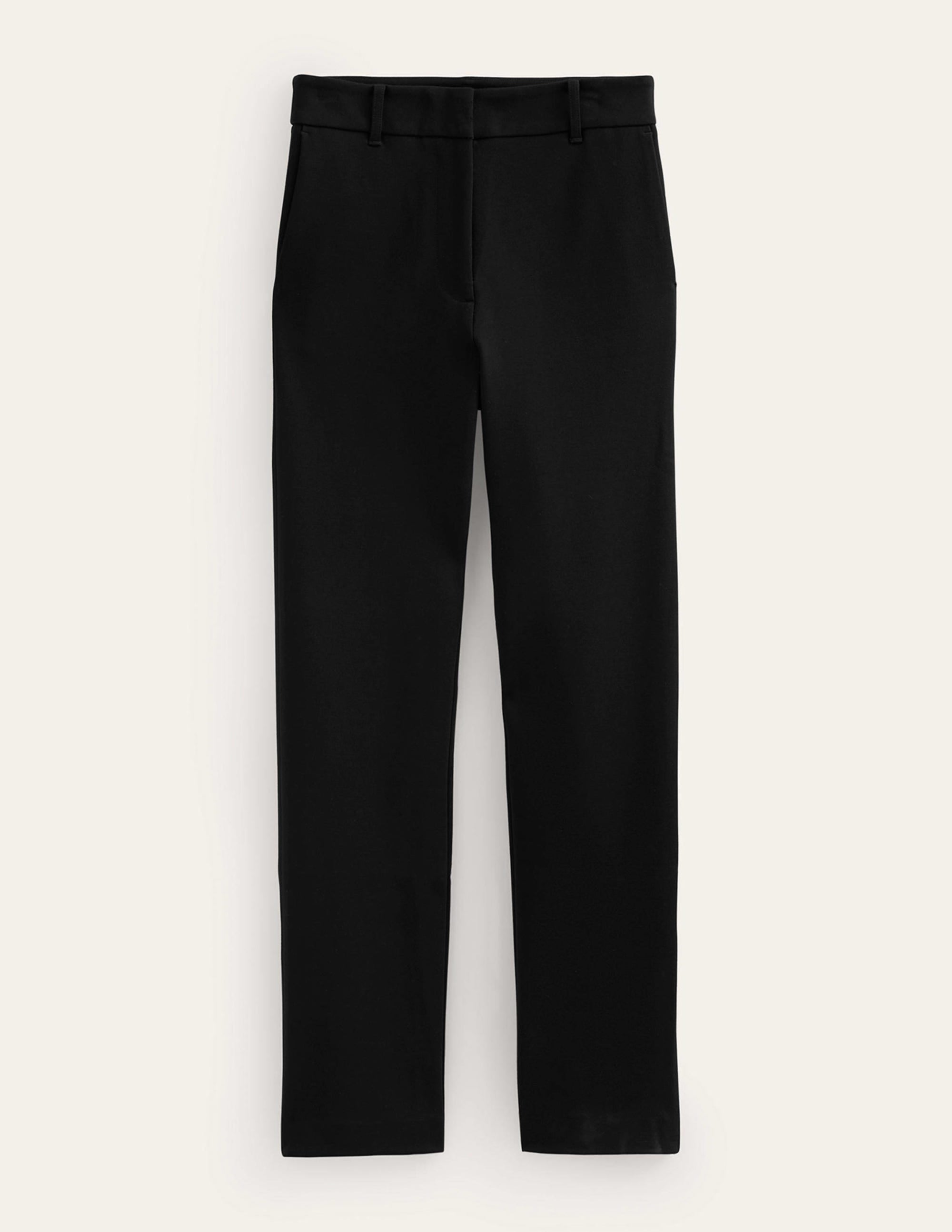 Slim-Leg Ponte Pants — Ankle-Hem Trousers