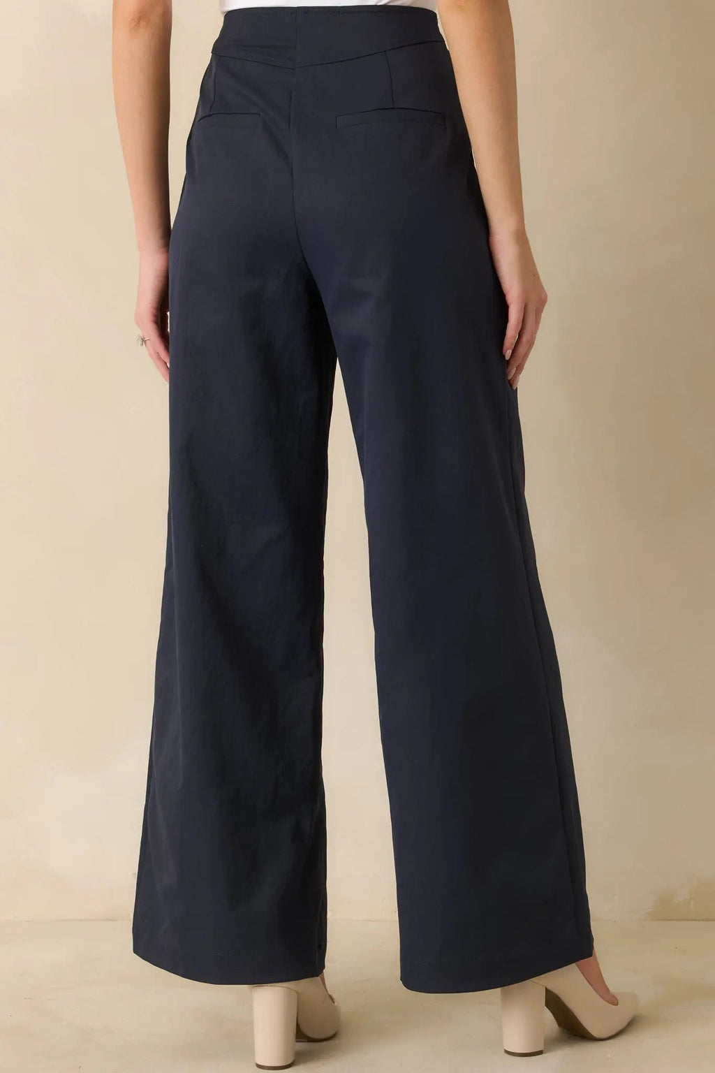 Women's Hit The Mark Navy Wide Leg Pants | 100% Polyester 6