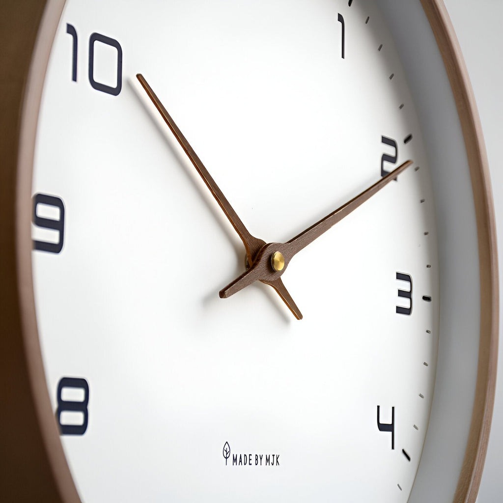 Nordic wall clock side view