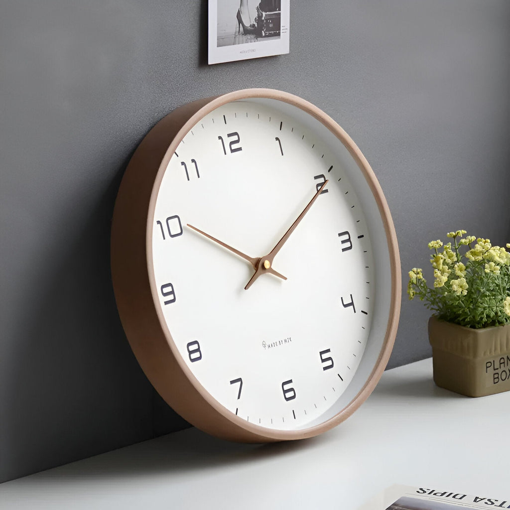 Nordic wall clock detail