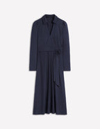 Collared Long Dress — Women's Elegant Maxi