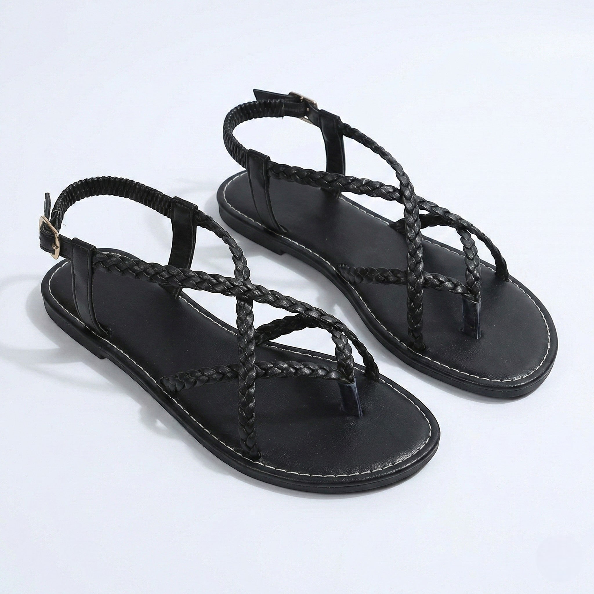 Imogen Collection | Women's Sandals with Braided Straps | Comfortable Summer Footwear for All-Day Wear