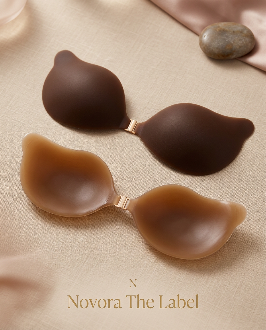 Invisible Lift Bra Cups – Silicone Adhesive Stick On Bra Cups with...