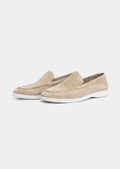 Women's Ivory Classic Suede Loafers 0