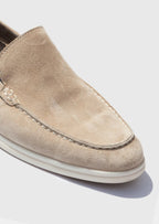 Women's Ivory Classic Suede Loafers 3