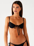 Women's Jaiya Collection | Black Triangle Bikini Top with Underwire Support | Adjustable Straps for Flattering Fit | Und 0