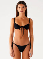 Women's Jaiya Collection | Black Triangle Bikini Top with Underwire Support | Adjustable Straps for Flattering Fit | Und 1