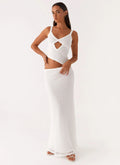 Women's Jocelyn Collection | White Maxi Dress for Women with V Neckline & Cut-Out Details | Elegant Flowing Design for E 0