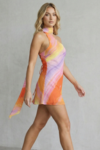 Katalisse | One-Shoulder Satin Mini Dress with Luxurious Sheen | Elegant Fit for Bold Style