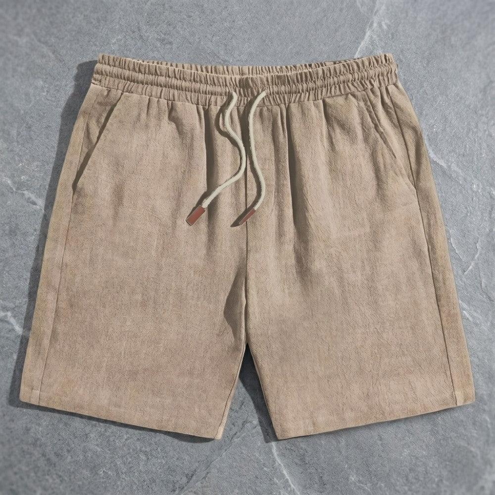 Kellan Collection | Linen Drawstring Shorts with Adjustable Waistband | Comfortable Summer Essential for Everyday Wear