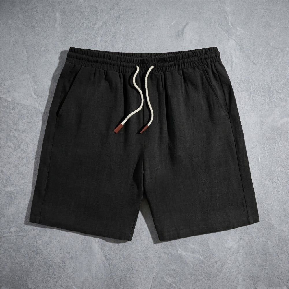 Kellan Collection | Linen Drawstring Shorts with Adjustable Waistband | Comfortable Summer Essential for Everyday Wear