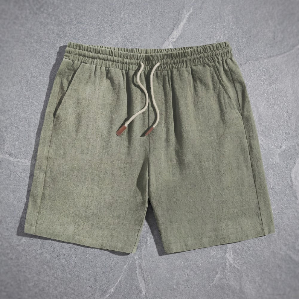 Kellan Collection | Linen Drawstring Shorts with Adjustable Waistband | Comfortable Summer Essential for Everyday Wear