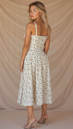 Black Midi Dress with Adjustable Straps & Flattering Silhouette –...