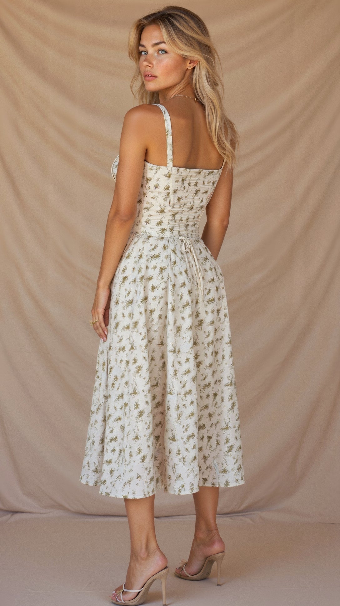 Black Midi Dress with Adjustable Straps & Flattering Silhouette –...