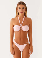 Women's Kivara Collection | Thong Bikini Bottoms with Cheeky Coverage | Stylish Low-Rise Fit for Beach Days | Low Waist: 0