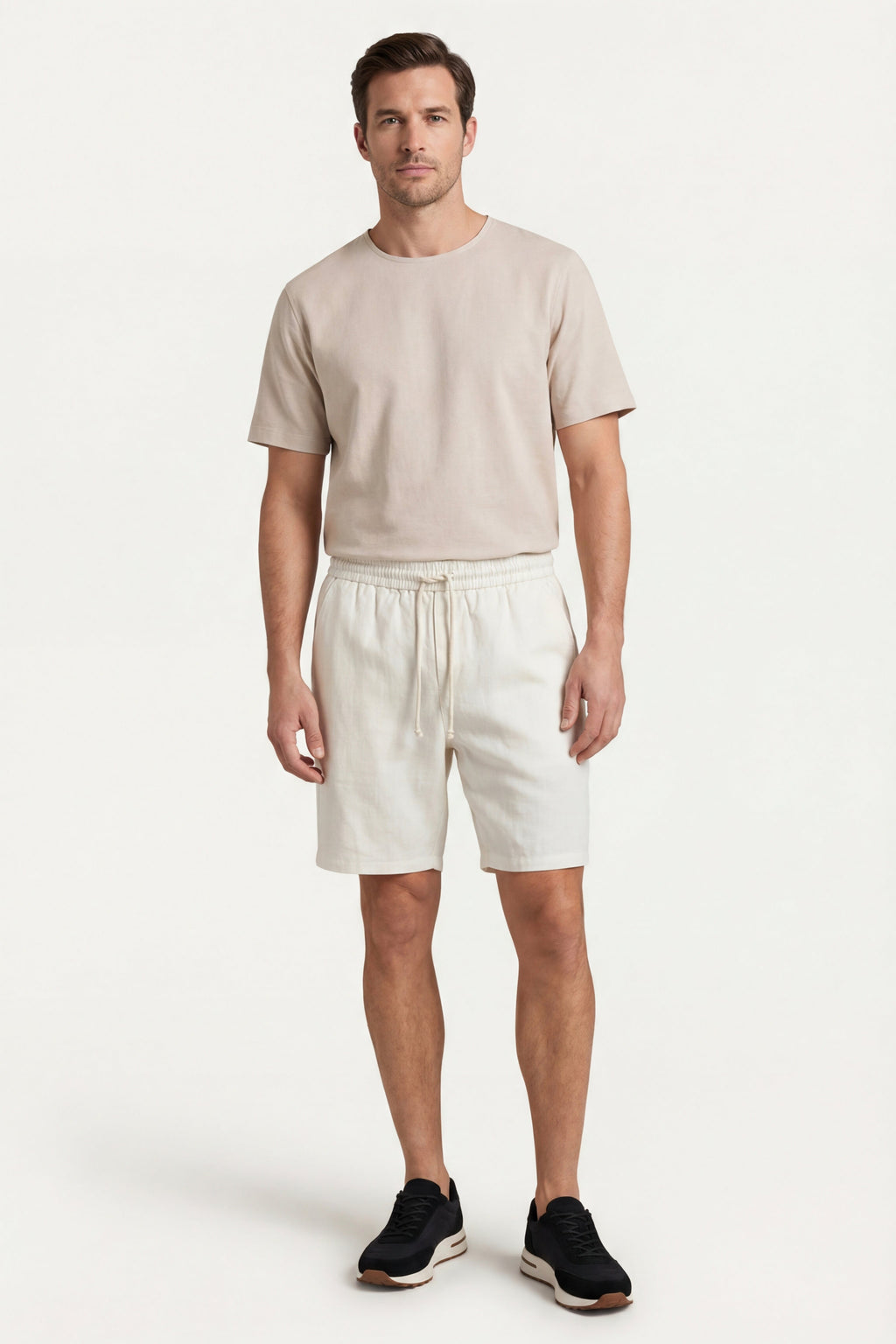 Lecce Collection | Linen Drawstring Shorts with Breathable Weave | Relaxed Fit for Ultimate Comfort