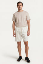 Lecce Collection | Linen Drawstring Shorts with Breathable Weave | Relaxed Fit for Ultimate Comfort