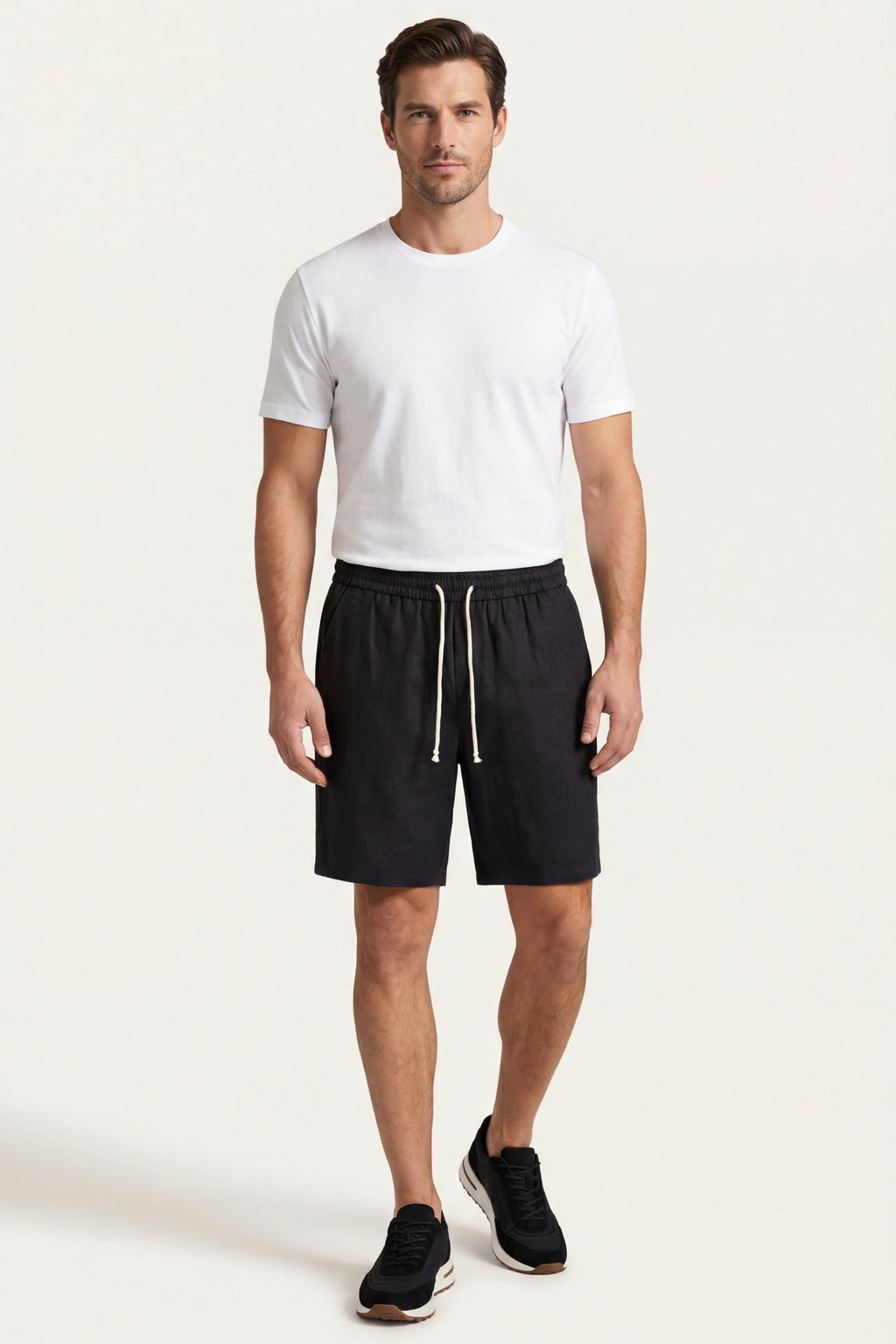 Lecce Collection | Linen Shorts with Adjustable Waistband | Relaxed Fit for Ultimate Comfort