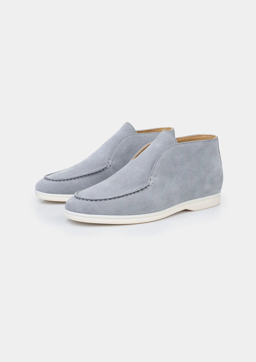 Women's Light Blue Classic Suede City Loafers 0