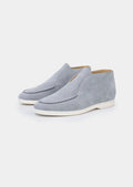Women's Light Blue Classic Suede City Loafers 0