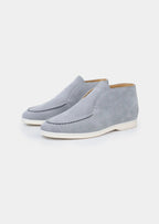 Women's Light Blue Classic Suede City Loafers 0