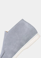 Women's Light Blue Classic Suede City Loafers 3