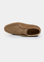 Women's Light Brown Classic Suede City Loafers 3