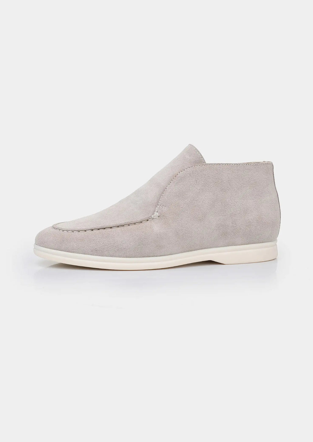 Women's Light Gray Classic Suede City Loafers 2