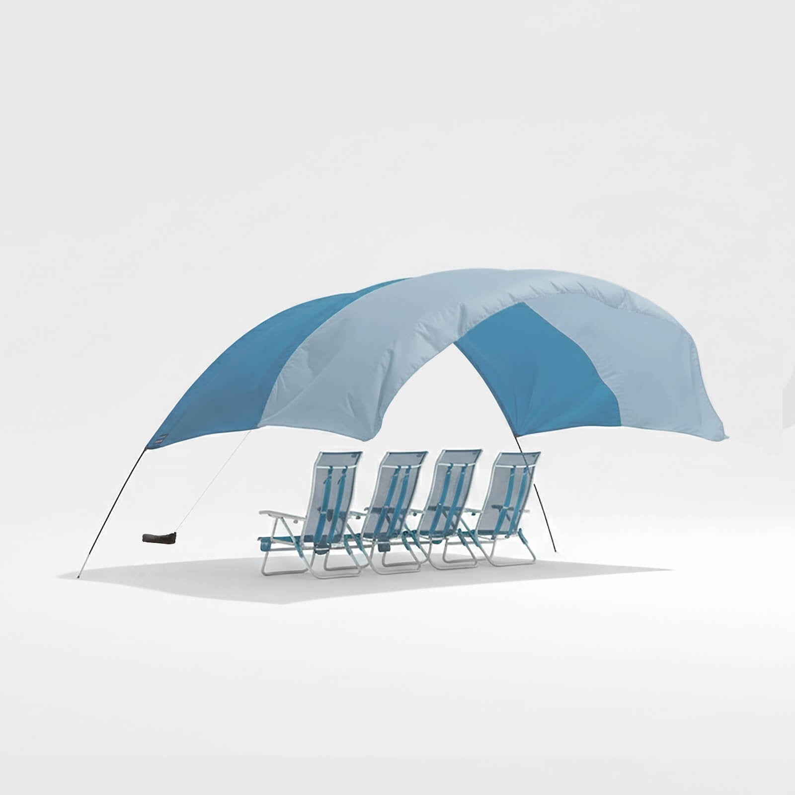 Lightweight Beach Canopy with Wind Assist for Enhanced Stability and Comfort