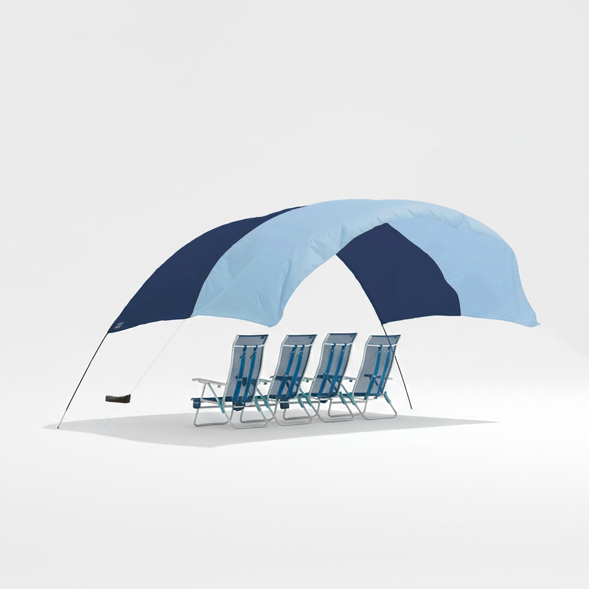 Lightweight Beach Canopy with Wind Assist for Enhanced Stability and Comfort