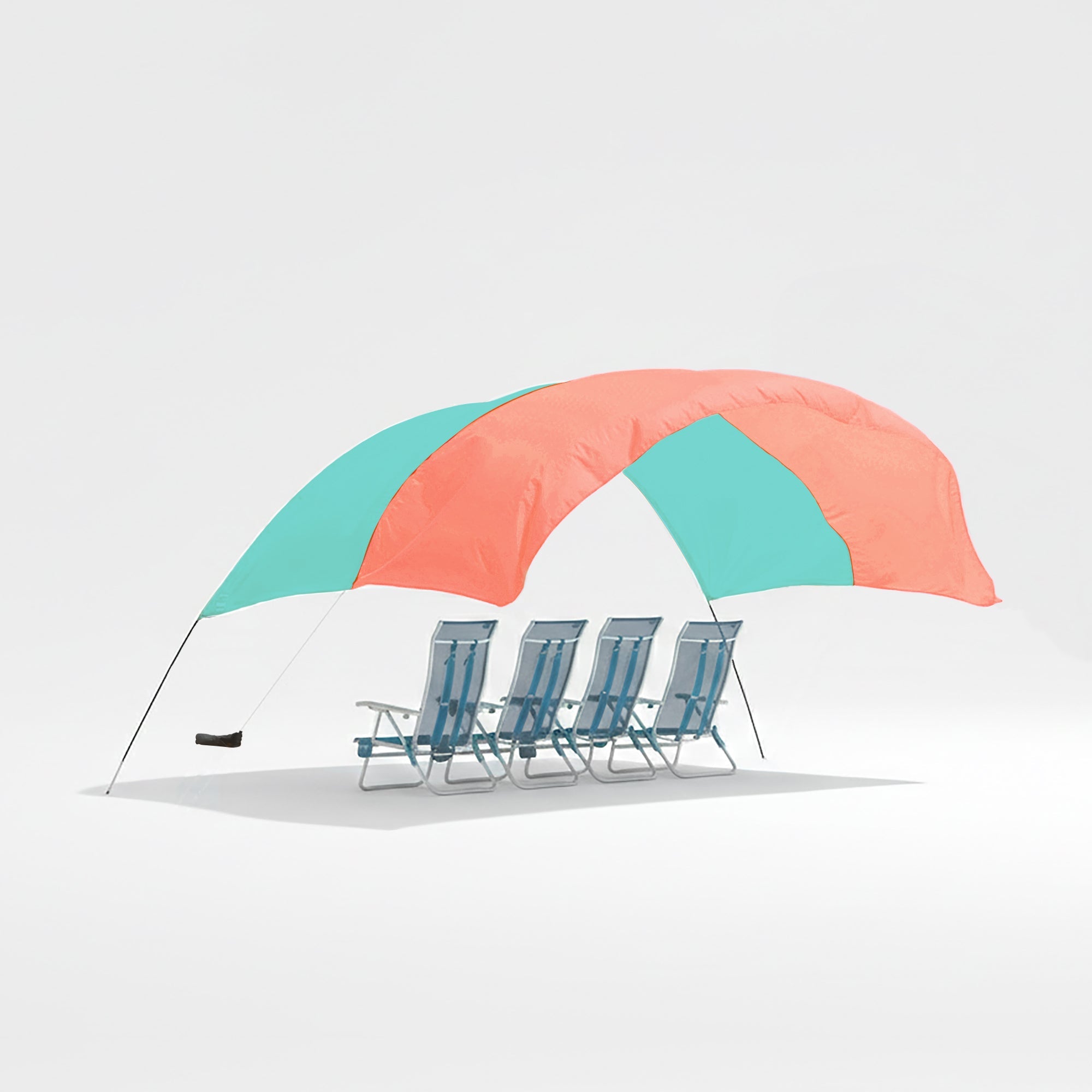 Lightweight Beach Canopy with Wind Assist for Enhanced Stability and Comfort