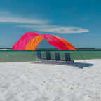 Lightweight Beach Canopy with Wind Assist for Enhanced Stability and Comfort