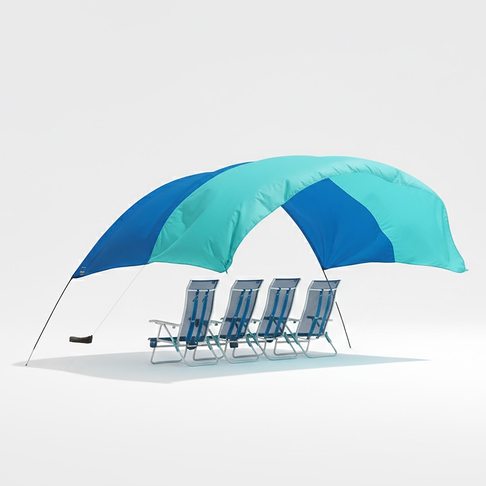 Lightweight Beach Canopy with Wind Assist for Enhanced Stability and Comfort