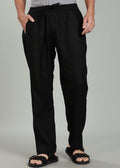 Linen Art Pants | Elastic Casual Trousers with Adjustable Drawstrings | Breathable Comfort for Everyday Wear