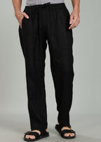 Linen Art Pants | Elastic Casual Trousers with Adjustable Drawstrings | Breathable Comfort for Everyday Wear
