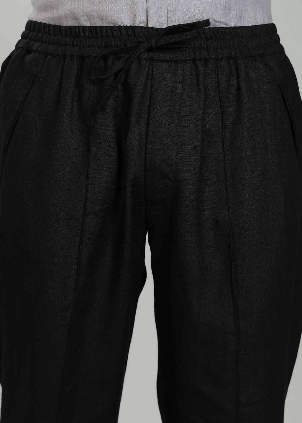 Linen Art Pants | Elastic Casual Trousers with Adjustable Drawstrings | Breathable Comfort for Everyday Wear