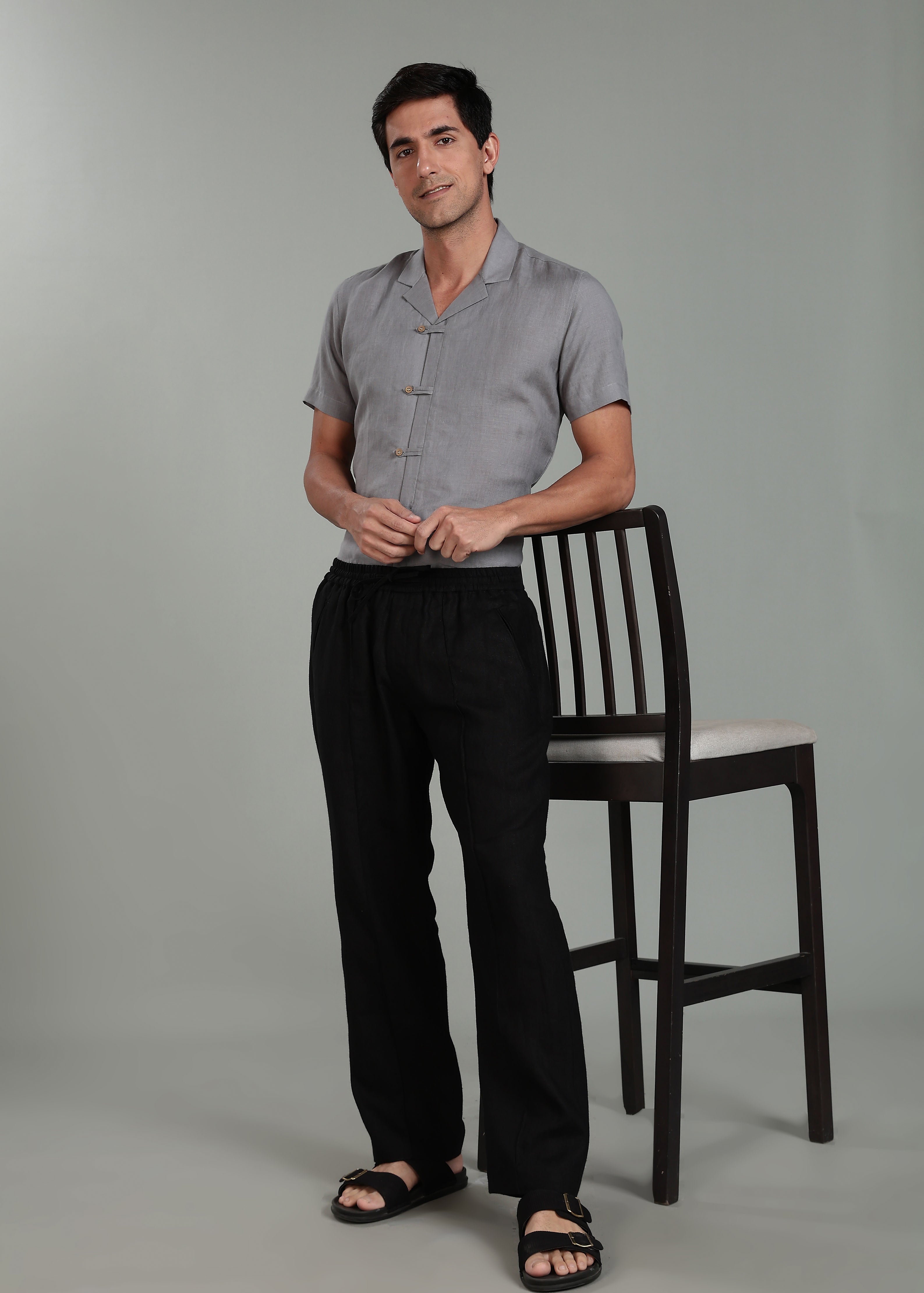 Linen Art Pants | Elastic Casual Trousers with Adjustable Drawstrings | Breathable Comfort for Everyday Wear