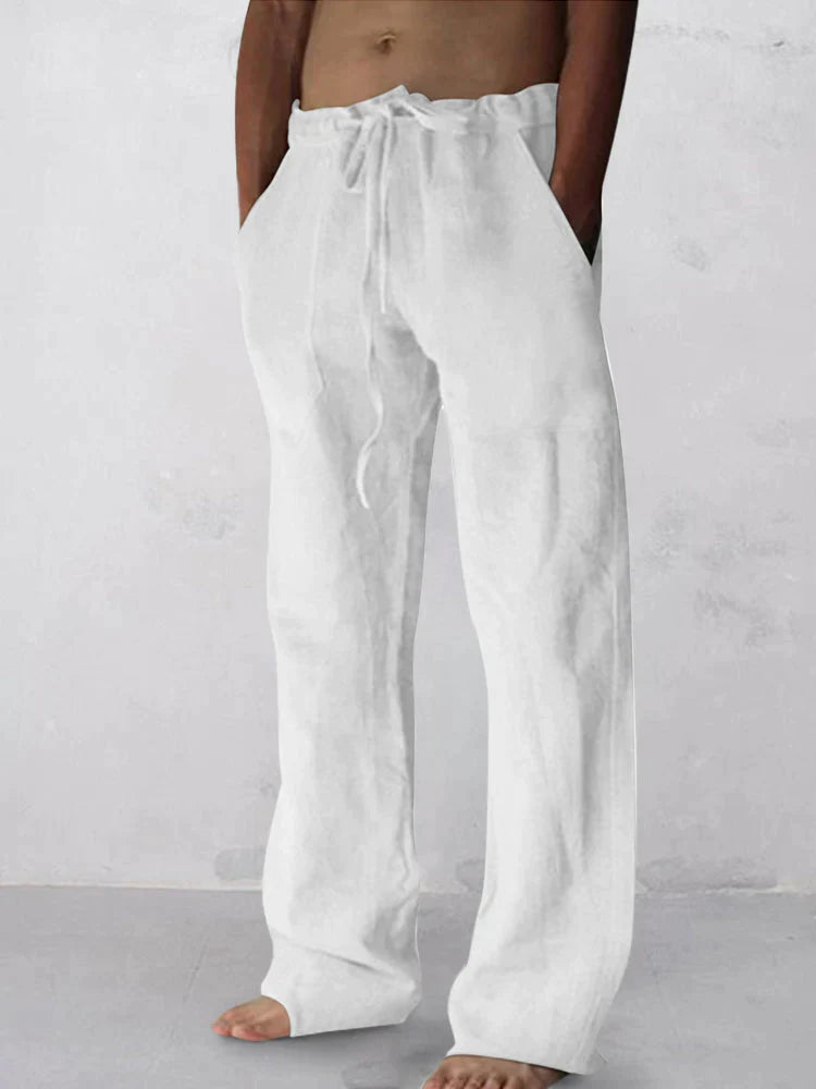 Linen Blend | Wide Leg Pants Women with Moisture Wicking & Odor Control | Comfortable Casual Wear for Everyday Activities