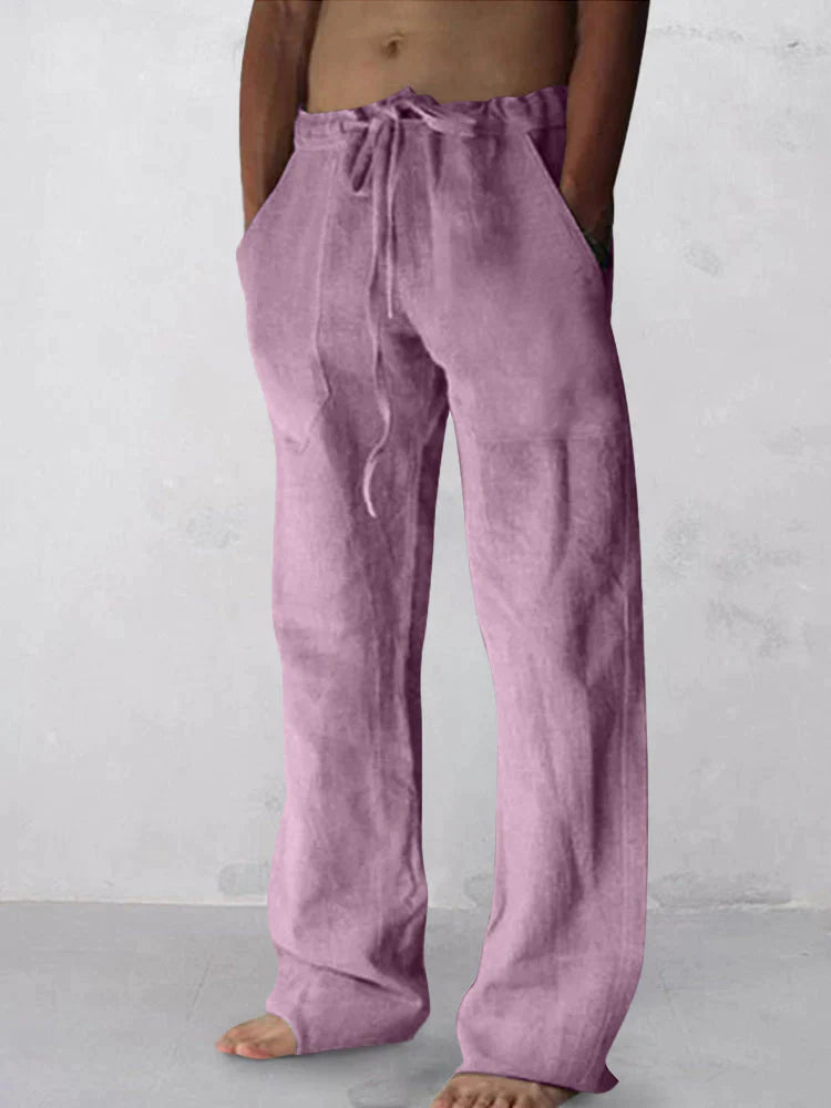 Linen Blend | Wide Leg Pants Women with Moisture Wicking & Odor Control | Comfortable Casual Wear for Everyday Activities
