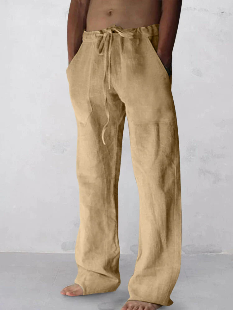 Linen Blend | Wide Leg Pants Women with Moisture Wicking & Odor Control | Comfortable Casual Wear for Everyday Activities