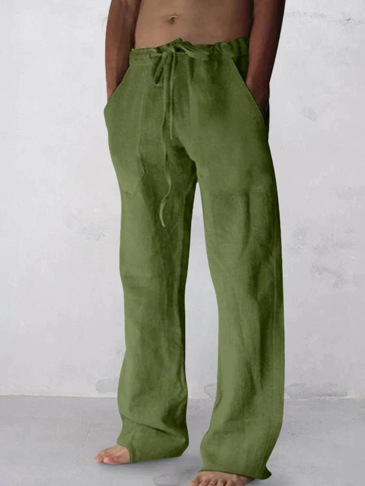 Linen Blend | Wide Leg Pants Women with Moisture Wicking & Odor Control | Comfortable Casual Wear for Everyday Activities