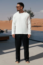 Linen Collection | Women's Long Sleeve Crop Top with Breathable Fabric | Stylish Summer Essential