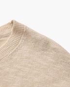 Women's Linen Cotton Essential Crewneck | Fabric Composition: 75% Cotton 5