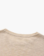 Women's Linen Cotton Essential Crewneck | Fabric Composition: 75% Cotton 6